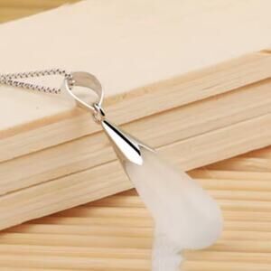 925 Silver Opal Necklace Earrings Set Teardrop Women BOHO Birthday Christmas NEW